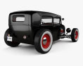 Ford Model A Hot Rod 2016 3d model back view