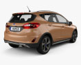 Ford Fiesta Active 2017 3D 모델  back view