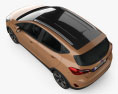 Ford Fiesta Active 2017 3D-Modell Draufsicht