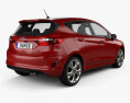 Ford Fiesta ST-Line 2017 3D 모델  back view