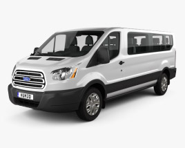Ford Transit Пасажирський фургон L2H1 2017 3D модель