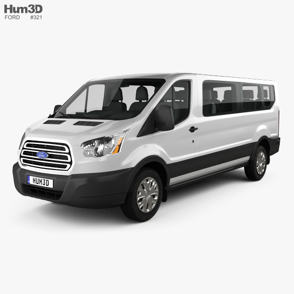 Ford Transit Passenger Van L2H1 2017 3D模型