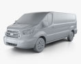 Ford Transit Passenger Van L2H1 2017 3d model clay render