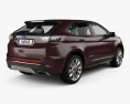 Ford Edge Vignale 2019 3d model back view