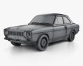 Ford Escort RS1600 1970 3d model wire render