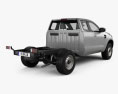Ford Ranger Super Cab Chassis XL 2018 3d model back view