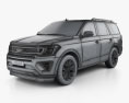Ford Expedition Platinum 2020 3d model wire render