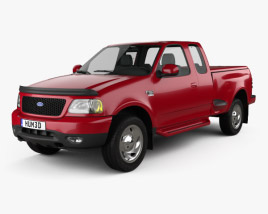 Ford F-150 Club Cab Flareside XLT 2003 3D model
