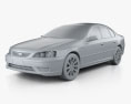 Ford Falcon Fairmont 2008 3d model clay render