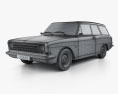 Ford Taunus (P6) 12M Station Wagon 1967 3d model wire render