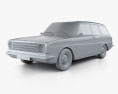 Ford Taunus (P6) 12M Station Wagon 1967 3d model clay render