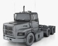 Ford Aeromax L9000 Day Cab Tractor Truck 1990 3d model wire render