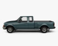 Ford Ranger (NA) Extended Cab Flare Side XLT 2012 3d model side view