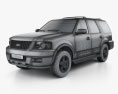 Ford Expedition 2006 3d model wire render