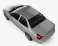Ford Mondeo 세단 2000 3D 모델  top view