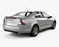 Ford Fusion SEL 2012 3d model back view