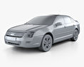 Ford Fusion SEL 2012 3d model clay render
