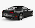 Ford Mustang GT EU-spec convertible 2020 3d model back view