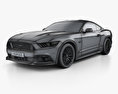 Ford Mustang GT EU-spec fastback 2020 3d model wire render