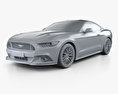 Ford Mustang GT EU-spec fastback 2020 3d model clay render