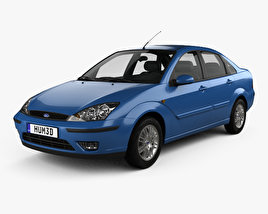 Ford Focus sedan 2005 3D model