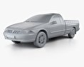 Ford Falcon UTE XLS 2010 3d model clay render
