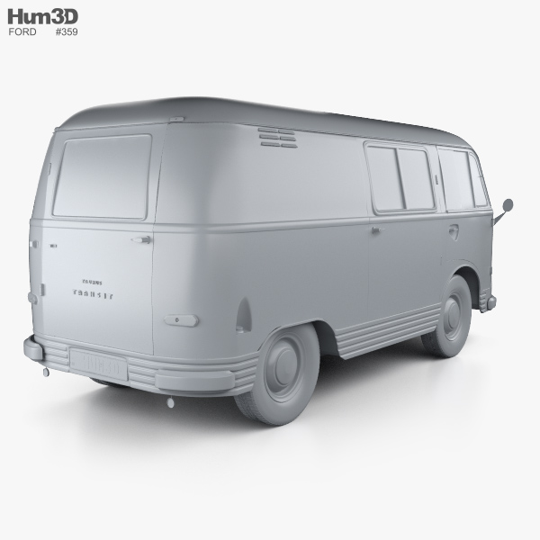 Ford Taunus Transit Fk1250 1963 3d Model Vehicles On Hum3d