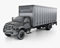 Ford F-750 Box Truck 2010 3d model wire render
