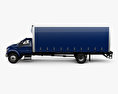 Ford F-750 Box Truck 2010 3d model side view