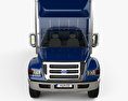 Ford F-750 箱式卡车 2004 3D模型 正面图