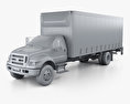 Ford F-750 Camion Caisse 2004 Modèle 3d clay render