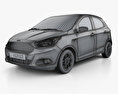 Ford Figo 2019 3D模型 wire render