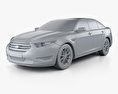 Ford Taurus Limited 2016 Modèle 3d clay render
