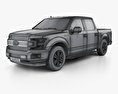Ford F-150 Super Crew Cab XLT 2020 3d model wire render