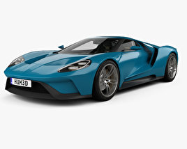 Ford GT Concept with HQ interior 2017 3D model