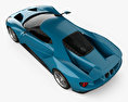 Ford GT Concept avec Intérieur 2015 Modèle 3d vue du dessus