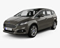 Ford S-MAX with HQ interior 2017 3d model