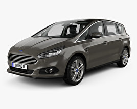 Ford S-MAX with HQ interior 2017 3D model