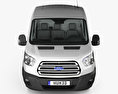 Ford Transit Panel Van L2H2 with HQ interior 2017 3d model front view