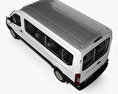 Ford Transit Passenger Van L2H2 with HQ interior 2017 3d model top view