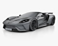 Ford GT 2018 3d model wire render