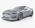 Ford Mustang Shelby Super Snake coupe 2020 3d model clay render