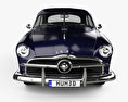 Ford Custom Club coupe 1949 3d model front view