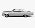 Ford Fairlane 500GT coupe 1966 3D模型 侧视图