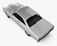 Ford Fairlane 500GT coupe 1966 3D模型 顶视图