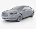 Ford Taurus CN-spec 2018 3D模型 clay render