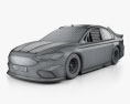 Ford Fusion NASCAR 2018 3d model wire render