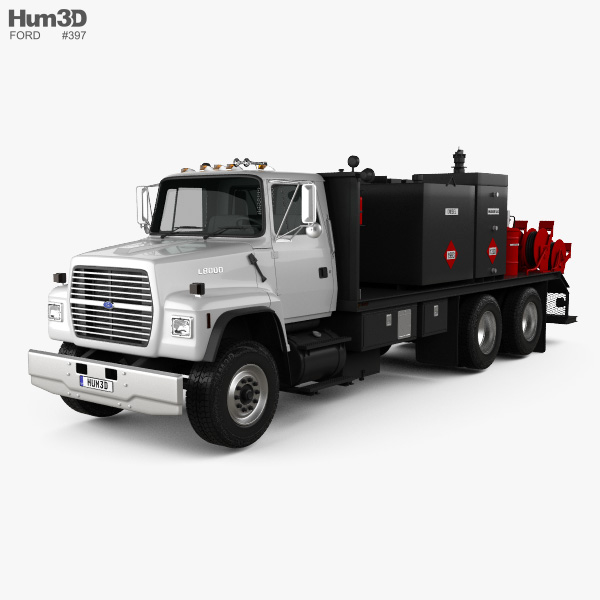 Ford L8000 Fuel and Lube Truck 1996 3D model