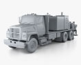Ford L8000 Fuel and Lube Truck 1996 Modèle 3d clay render