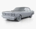 Ford Falcon GT-HO 1971 3d model clay render